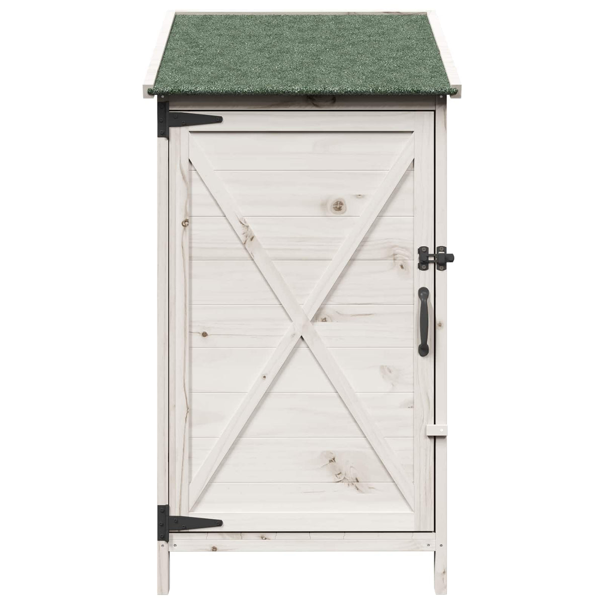 Vrtna Šupa Bijela 59,5 x 56 x 113,5 cm Čvrsto drvo jele