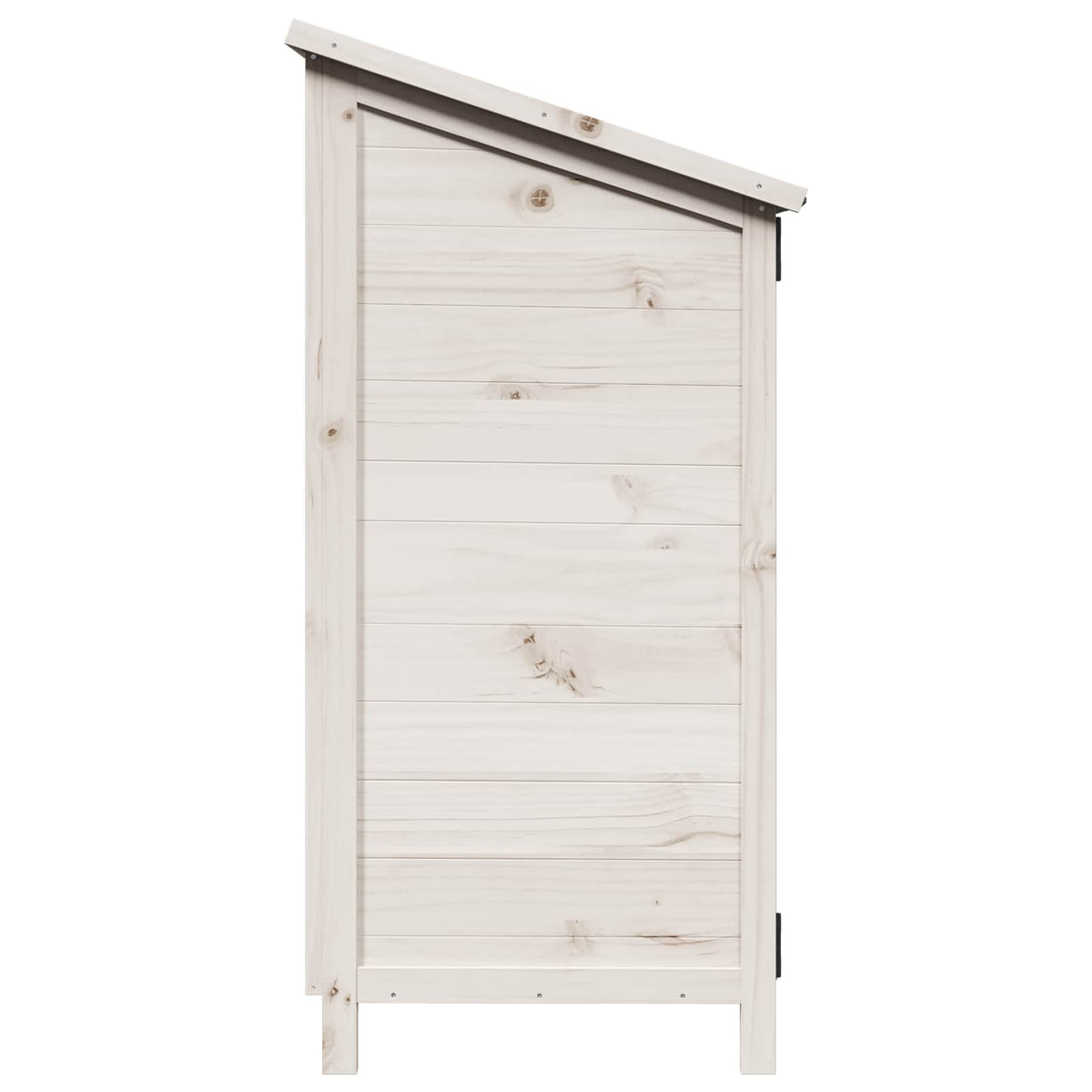 Vrtna Šupa Bijela 59,5 x 56 x 113,5 cm Čvrsto drvo jele