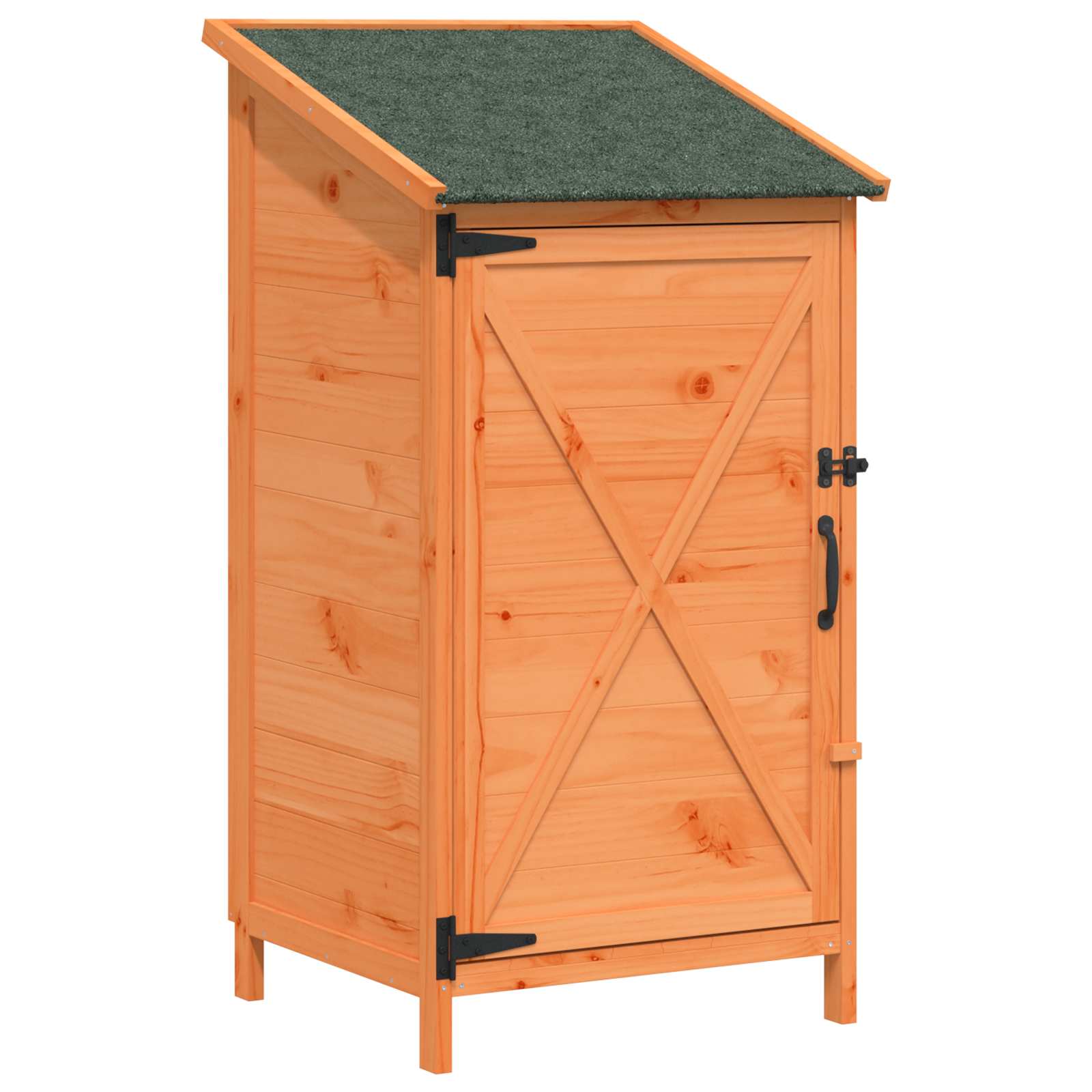 Vrtna Šupa s krovom Smeđa 59,5 x 56 x 113,5 cm Čvrsto drvo jele