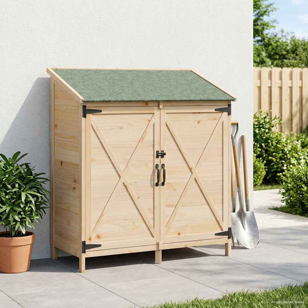 Vrtna Šupa Prirodna 106 x 56 x 113,5 cm Čvrsto drvo jele