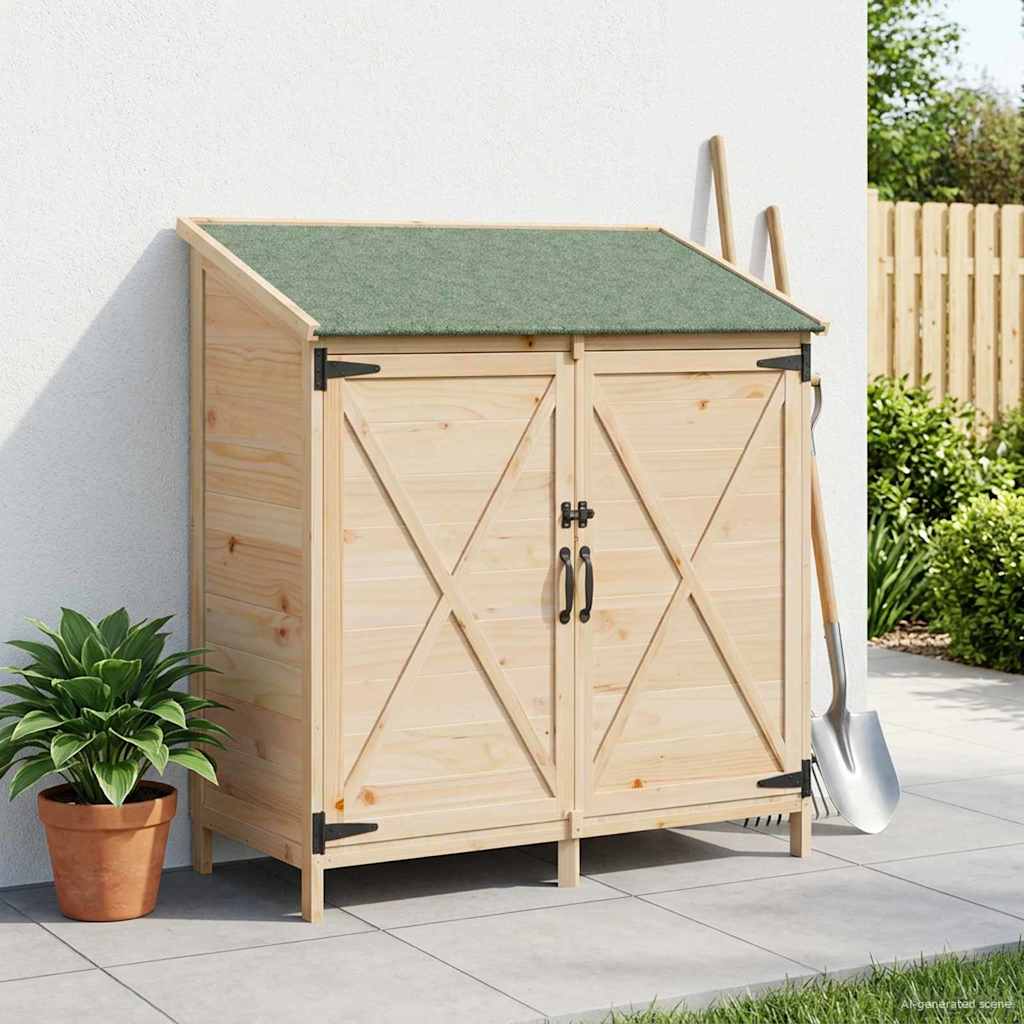 Vrtna Šupa Prirodna 106 x 56 x 113,5 cm Čvrsto drvo jele
