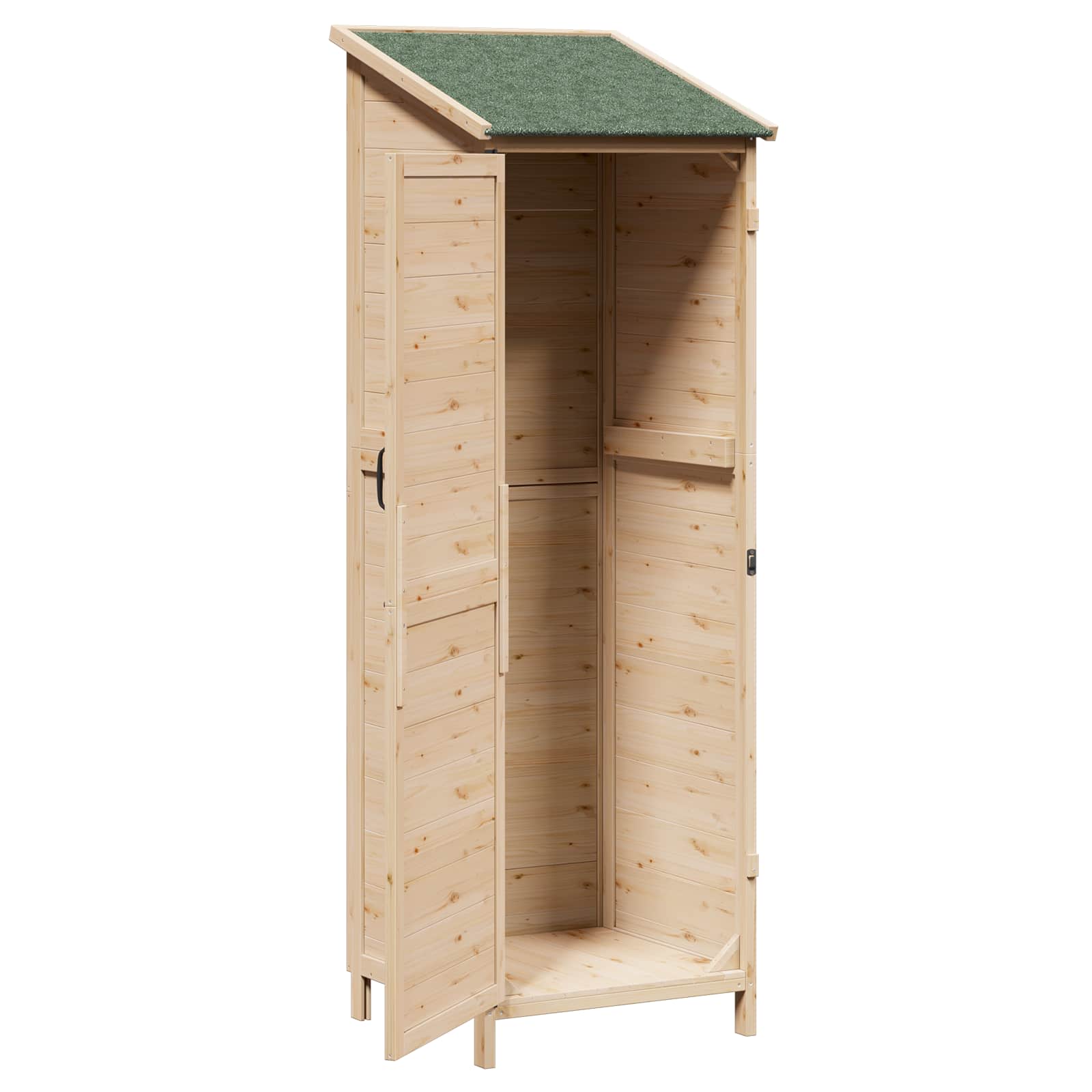 Vrtna Šupa Prirodna 59,5 x 56 x 176,5 cm Konstruirano drvo