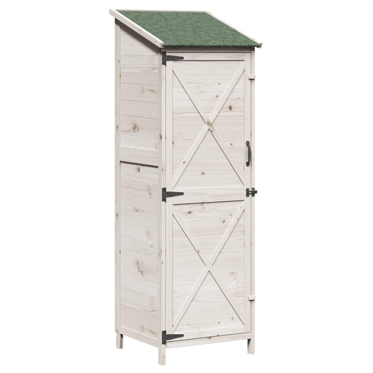 Vrtna Šupa Bijela 59,5 x 56 x 176,5 cm Konstruirano drvo