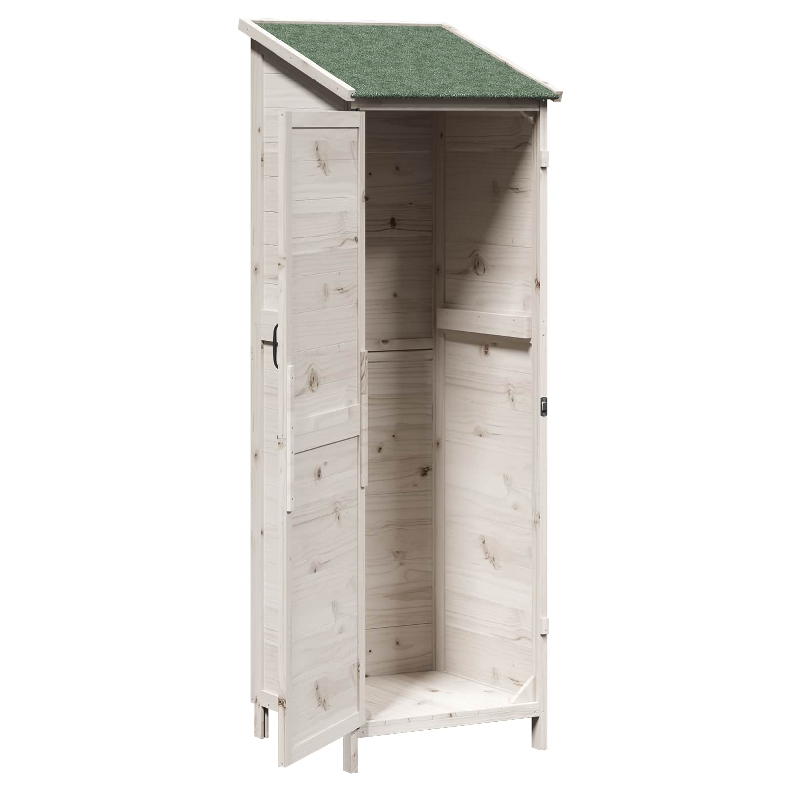 Vrtna Šupa Bijela 59,5 x 56 x 176,5 cm Konstruirano drvo