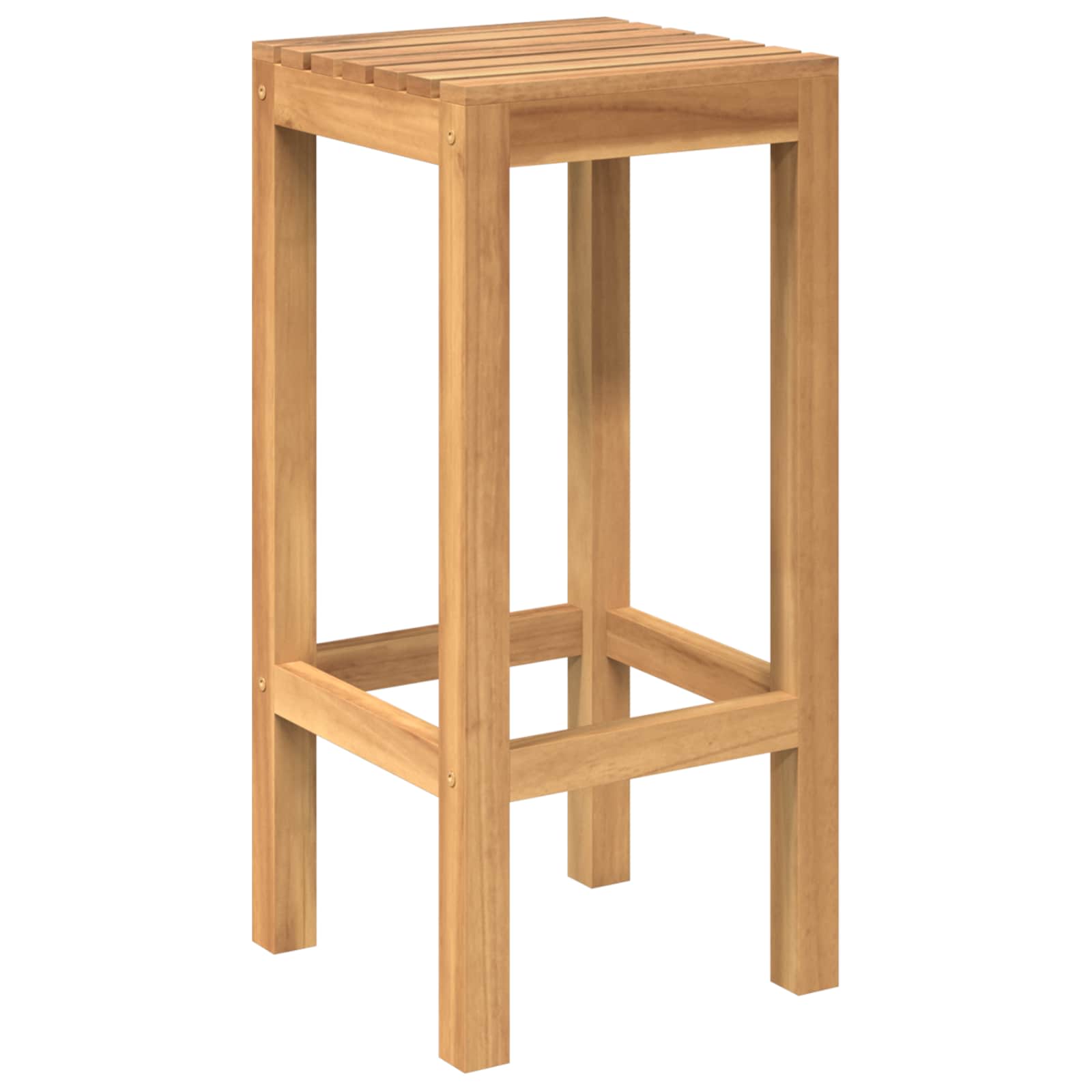 Vanjski bar set 7 pcs Neprerađeno Čvrsto teak drvo