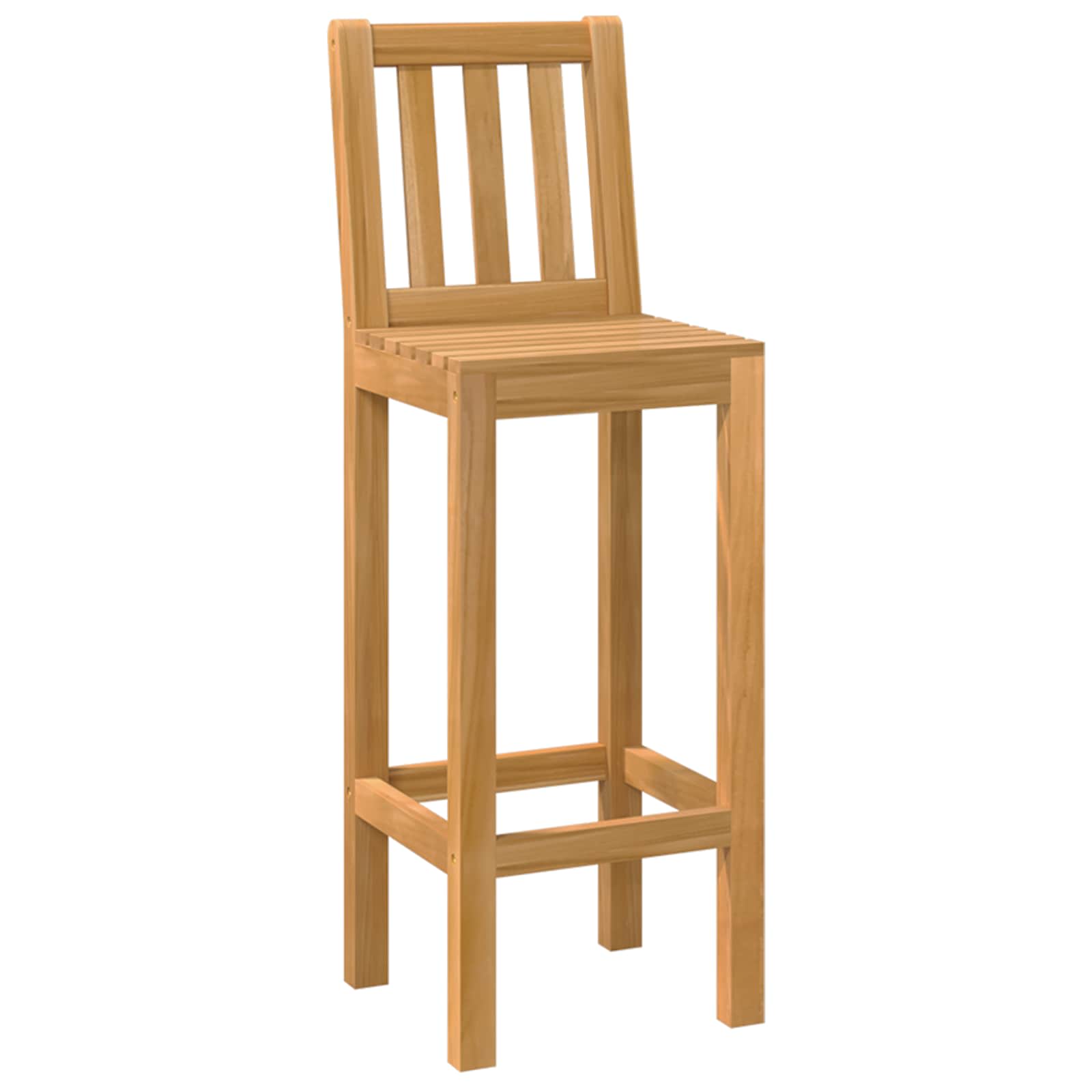 Vanjski bar set 5 pcs Prirodna Čvrsto teak drvo