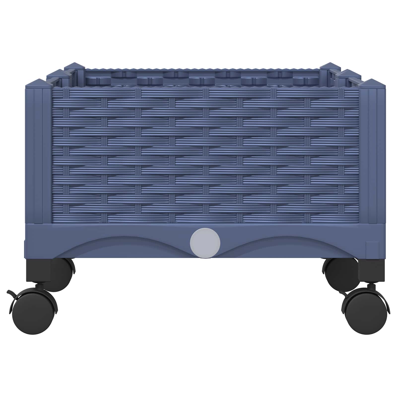 Vrtni saksija s kotačima Plavo Sivo 80 x 40 x 33 cm PP