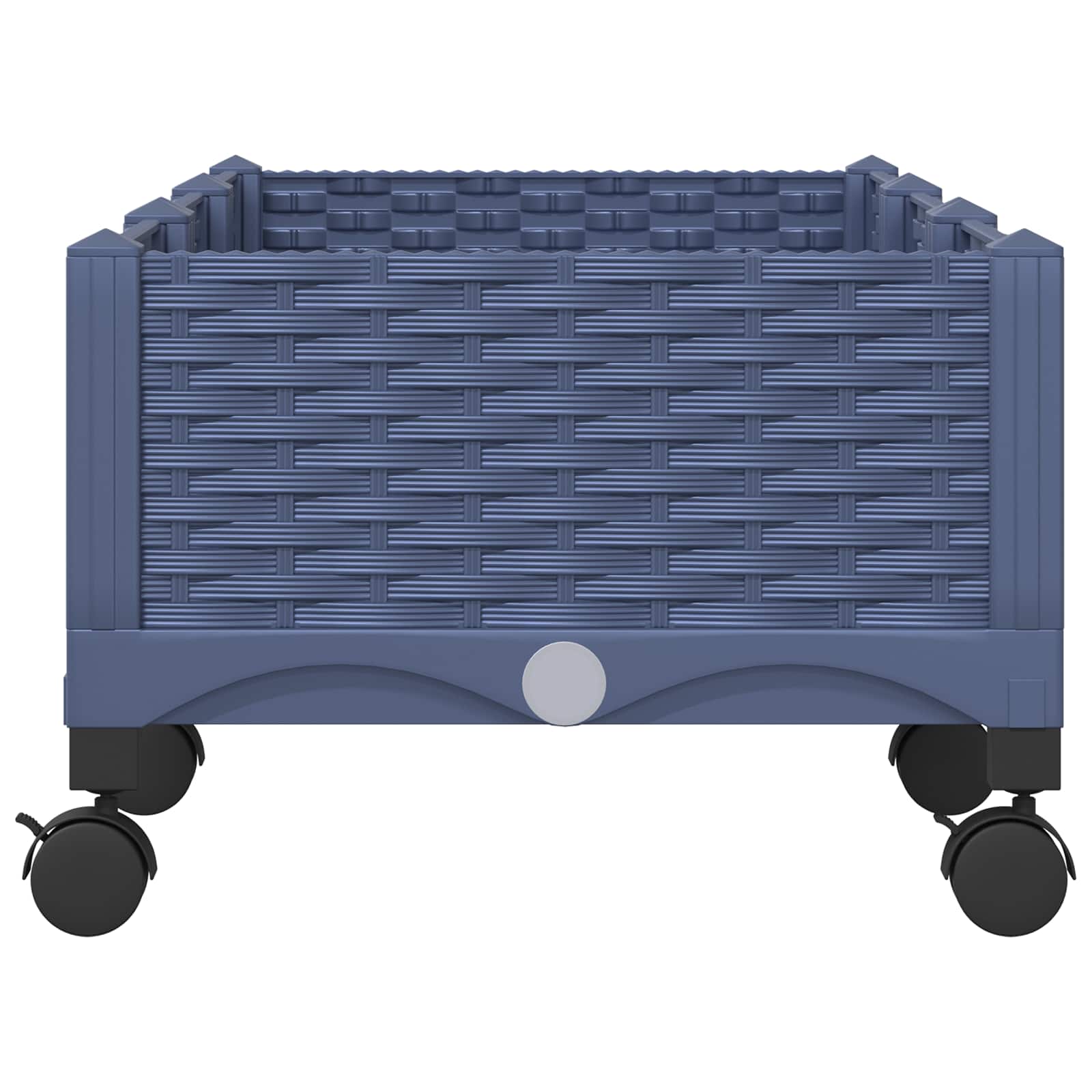 Vrtni saksija s kotačima Plavo Sivo 120 x 40 x 33 cm PP