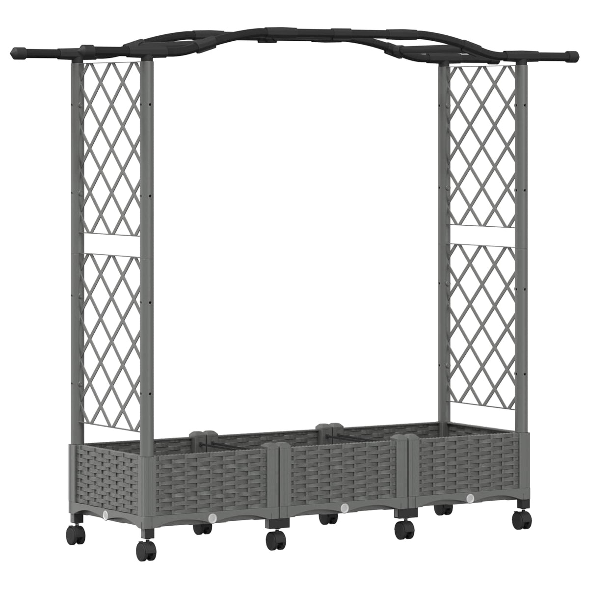 Povišeni krevet s mrežom i krovom Svjetlosiva 169 x 40 x 129 cm