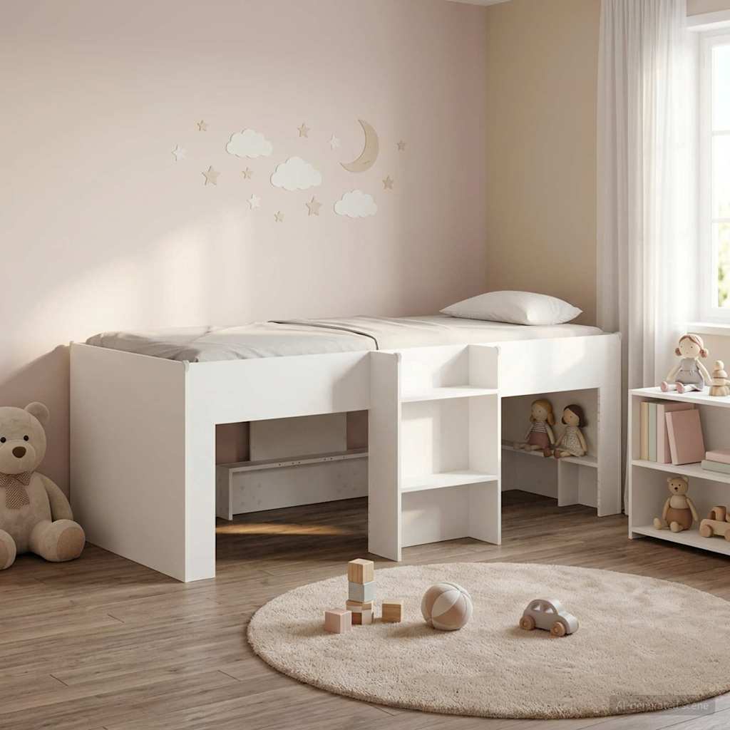 Kreveta za visoko spavanje djece 2 pcs Bijela 80 x 200 cm