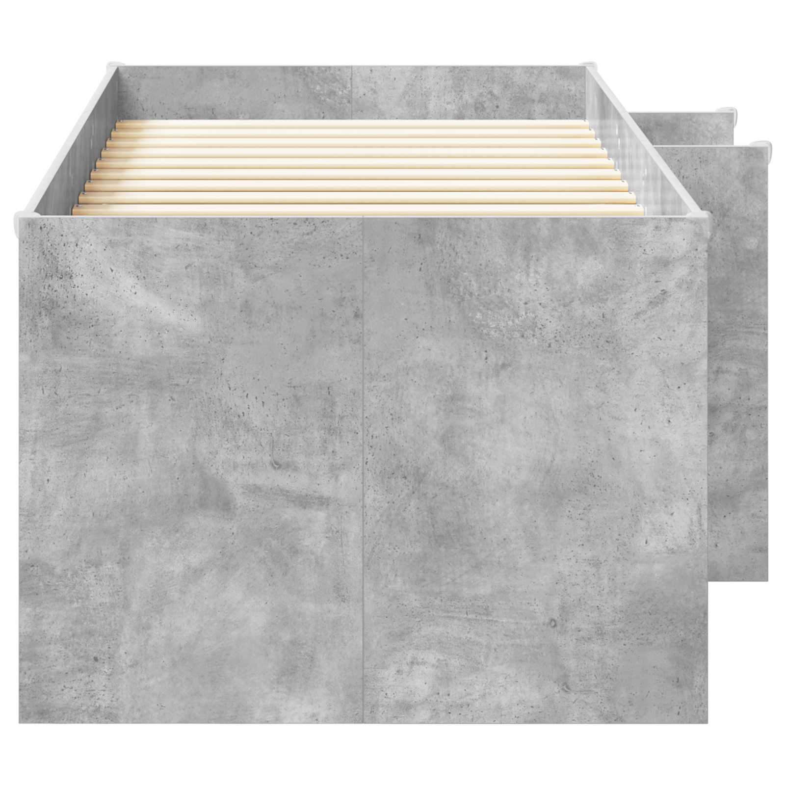 Kreveta za visoko spavanje djece 2 pcs Beton Konstruirano drvo