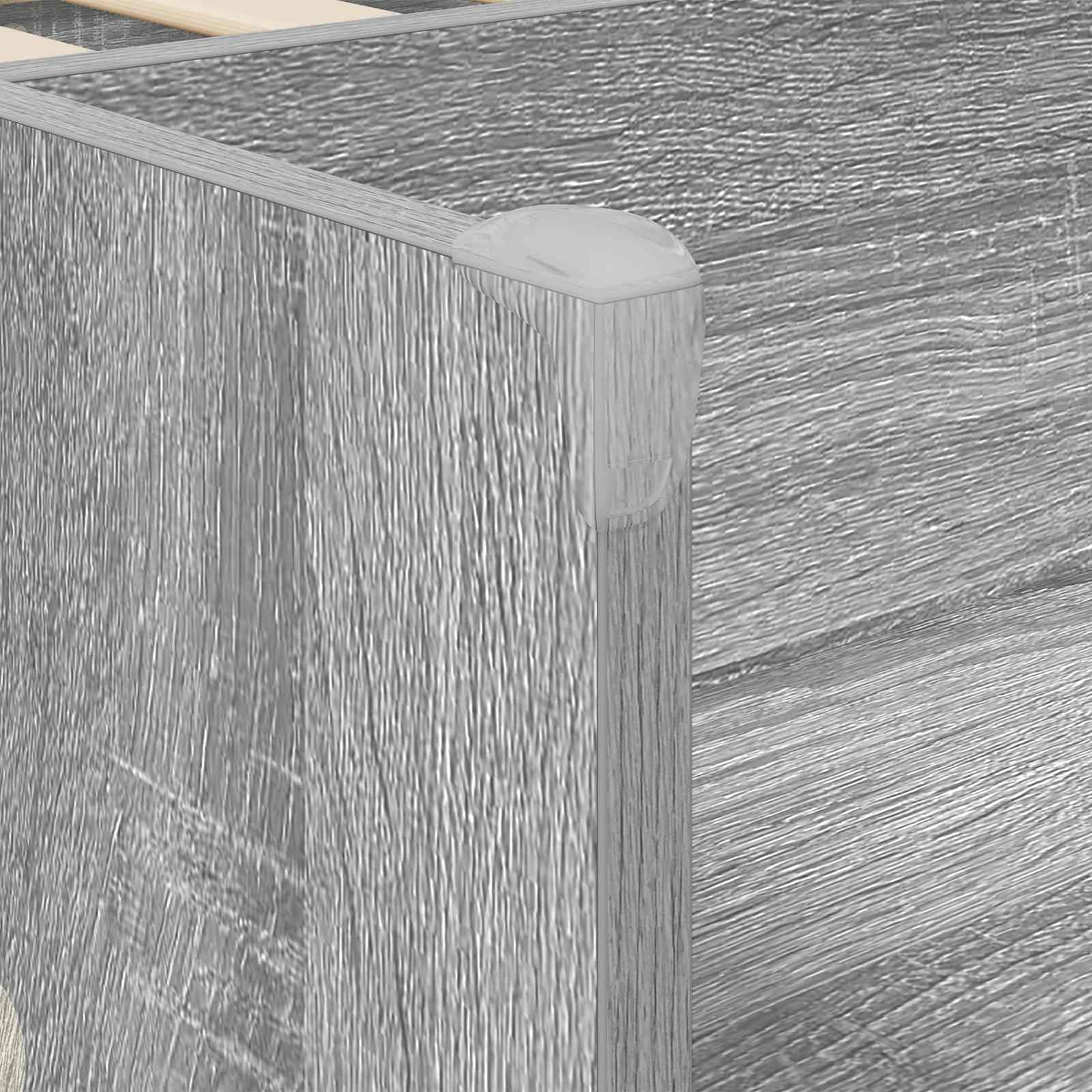 Kreveta za visoko spavanje djece 2 pcs Siva Sonoma 90 x 200 cm