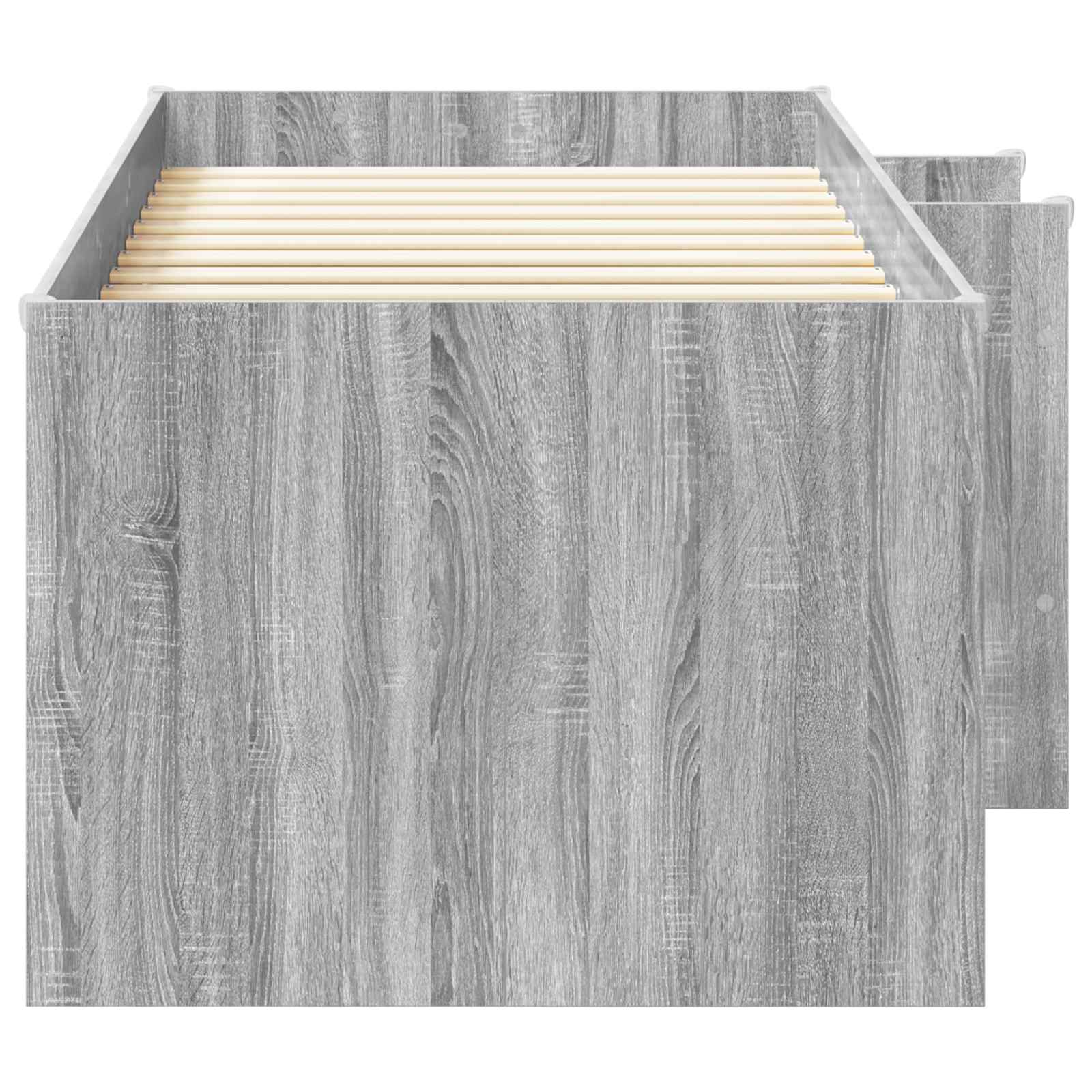 Kreveta za visoko spavanje djece 2 pcs Siva Sonoma 90 x 200 cm