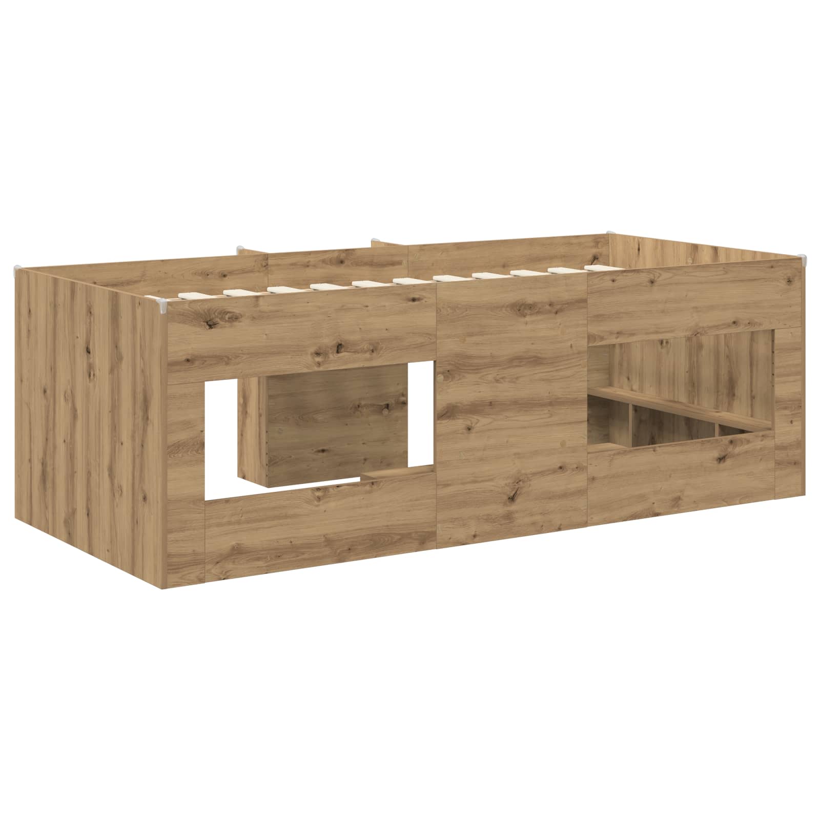 Kreveta za visoko spavanje djece 2 pcs Hrast artisan