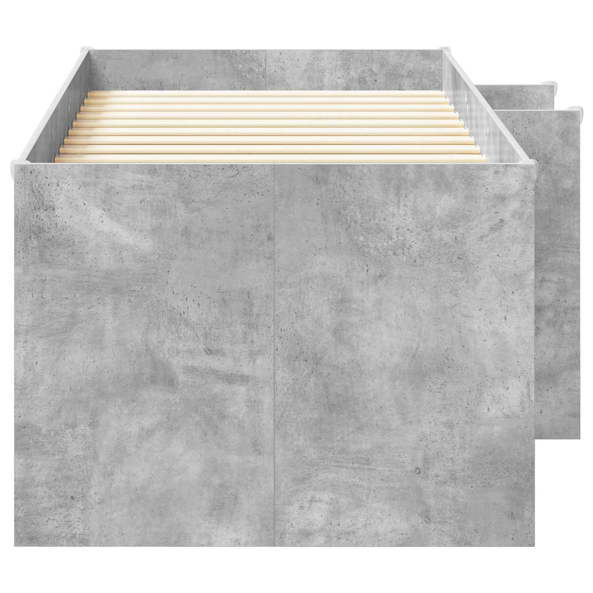 Kreveta za visoko spavanje djece Betonska siva 100 x 200 cm
