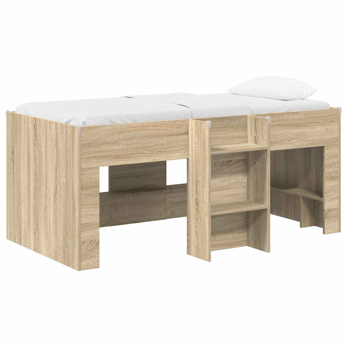 Kreveta za visoko spavanje djece 2 pcs Sonoma Konstruirano drvo