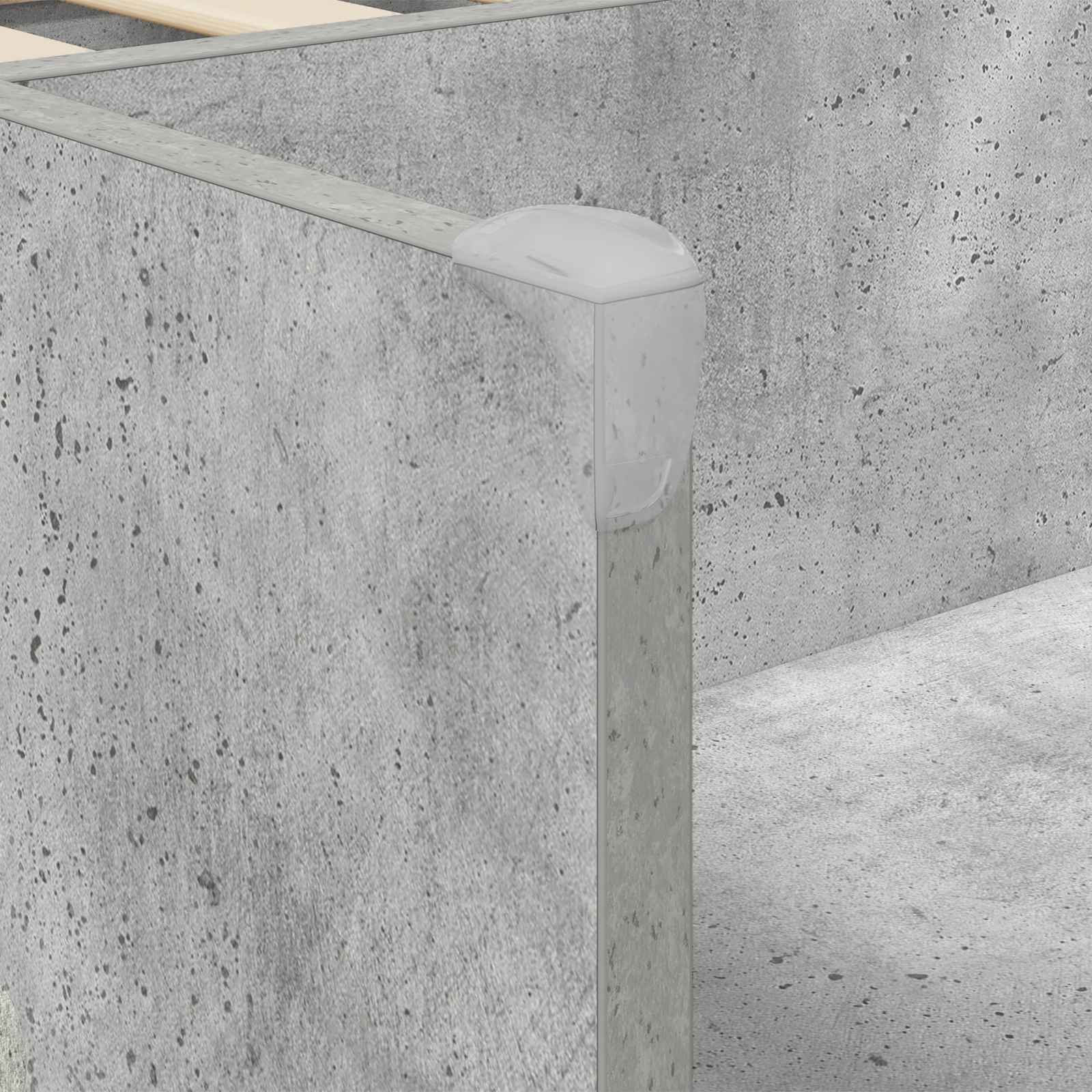 Kreveta za visoko spavanje djece 2 pcs Beton Konstruirano drvo