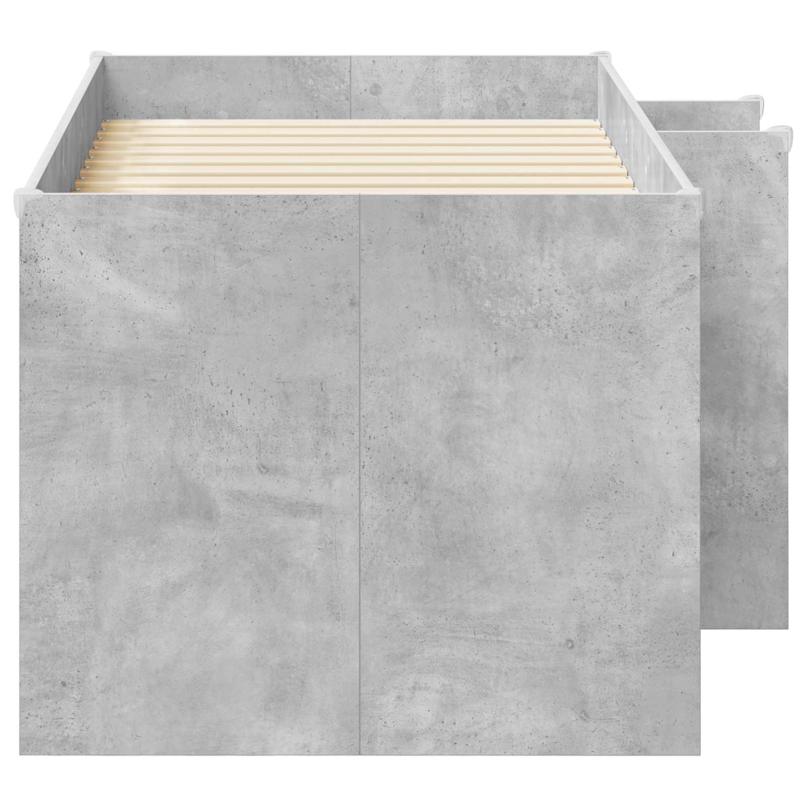 Kreveta za visoko spavanje djece 2 pcs Beton Konstruirano drvo