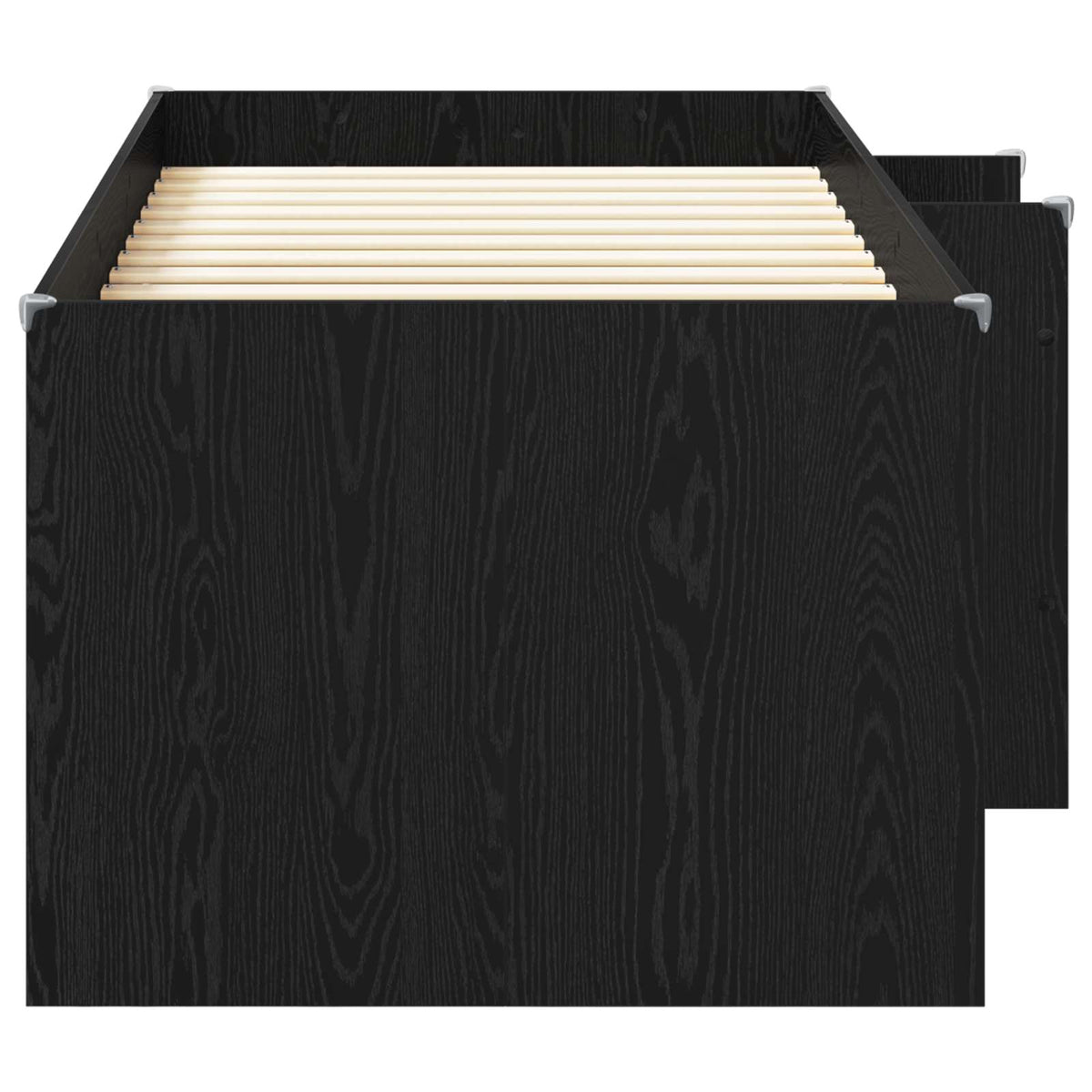 Kreveta za visoko spavanje djece 2 pcs Crni hrast 90 x 190 cm
