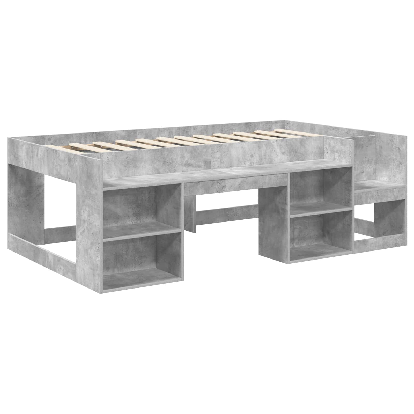 Krevet za djecu s ladicama Betonska siva 90 x 200 cm