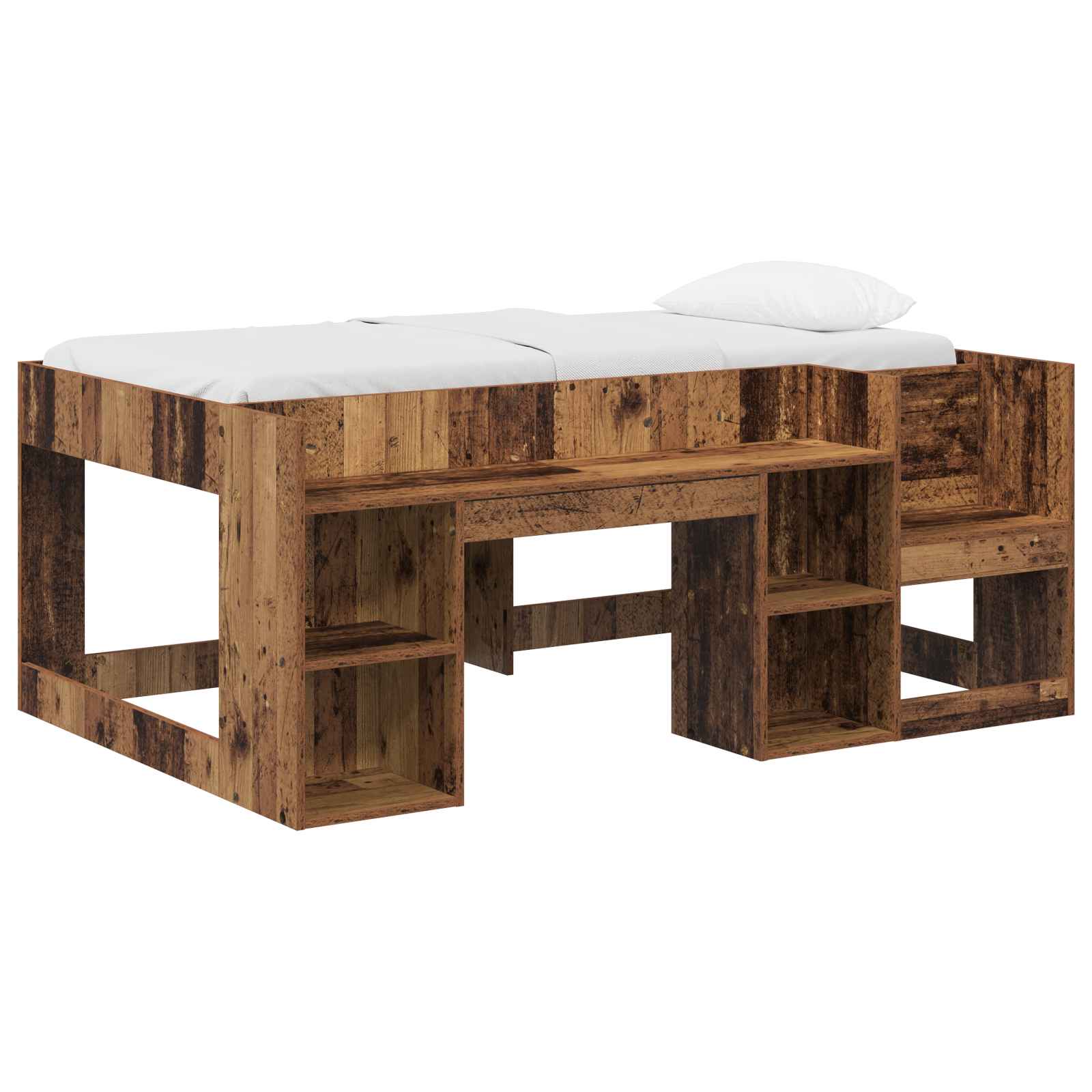 Krevet za djecu s ladicama Staro drvo 80 x 160 cm