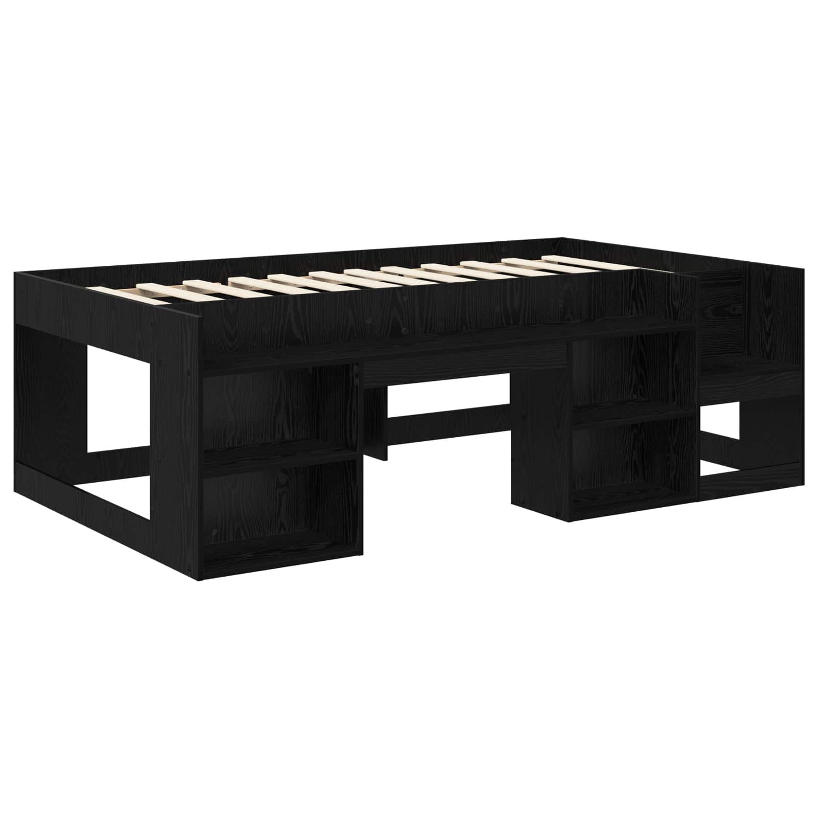 Krevet za djecu s ladicama Crni hrast 90 x 190 cm