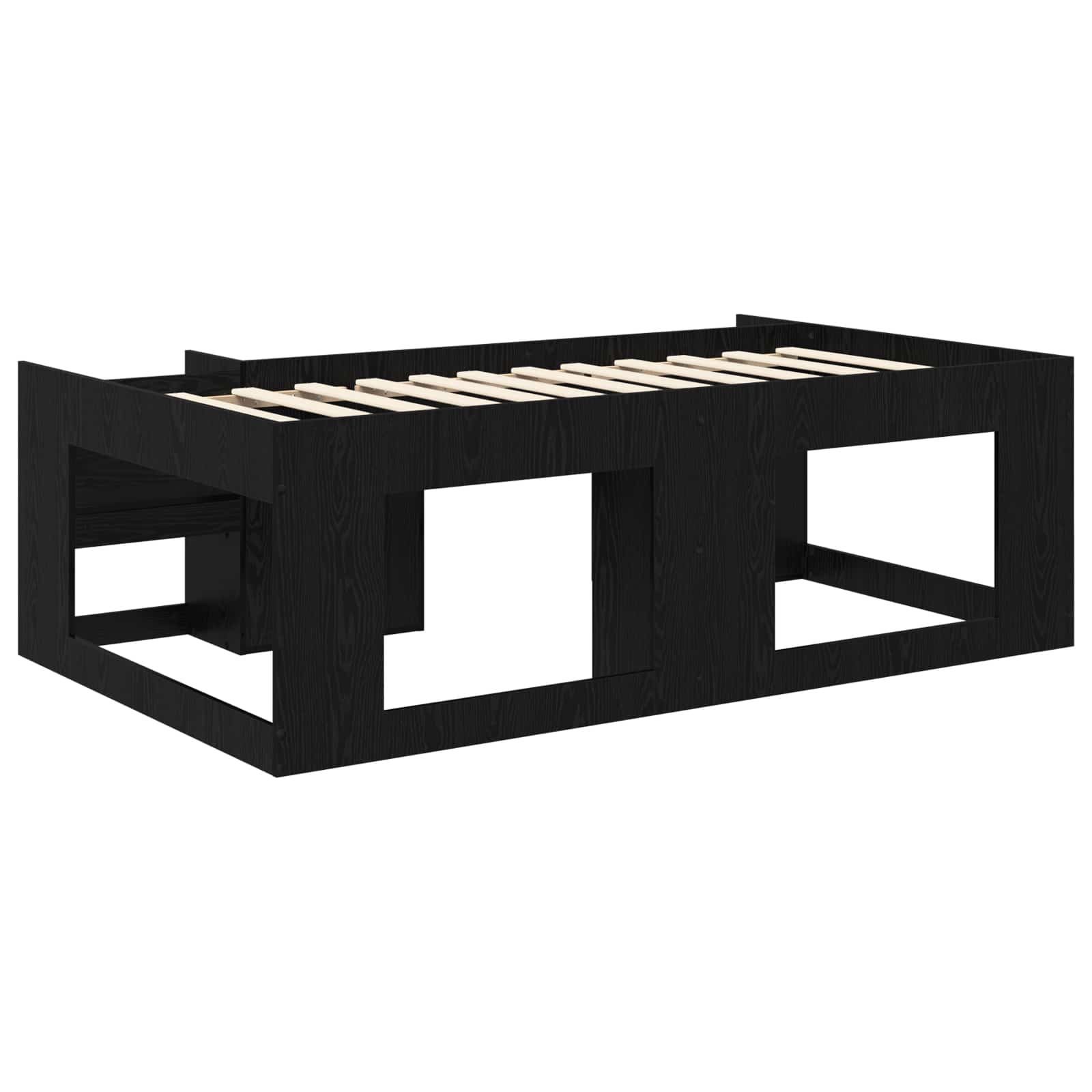 Krevet za djecu s ladicama Crni hrast 90 x 190 cm