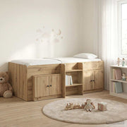 Loft krevet s ormarom 3 kom. Hrast artisan Konstruirano drvo