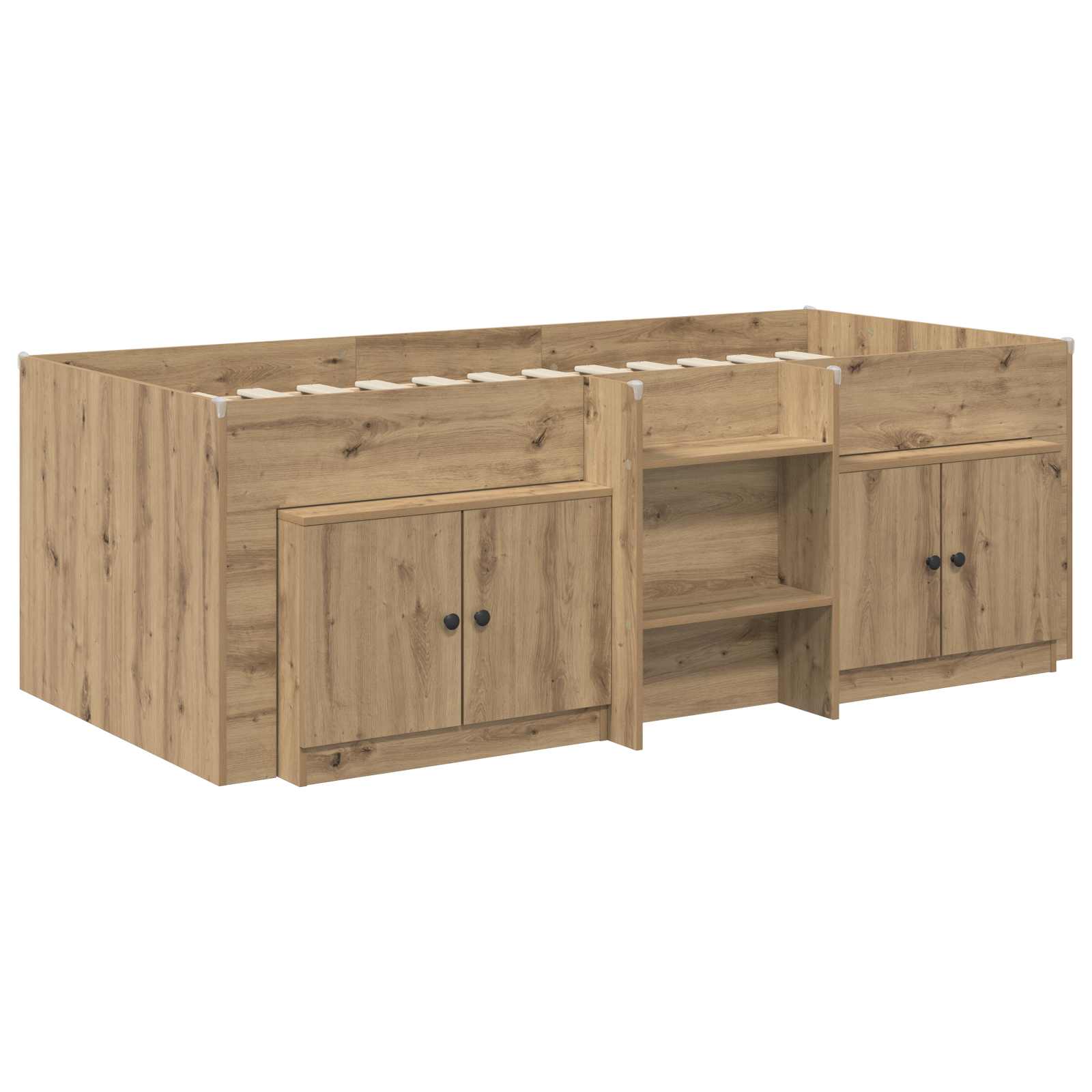 Loft krevet s ormarom 3 kom. Hrast artisan Konstruirano drvo
