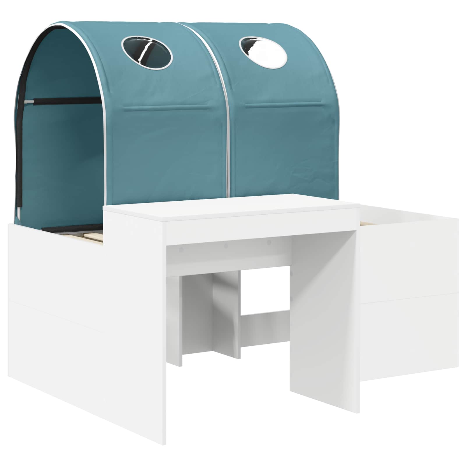 Krevet s Tunnels 4 pcs Artisian hrast i svijetlo plava