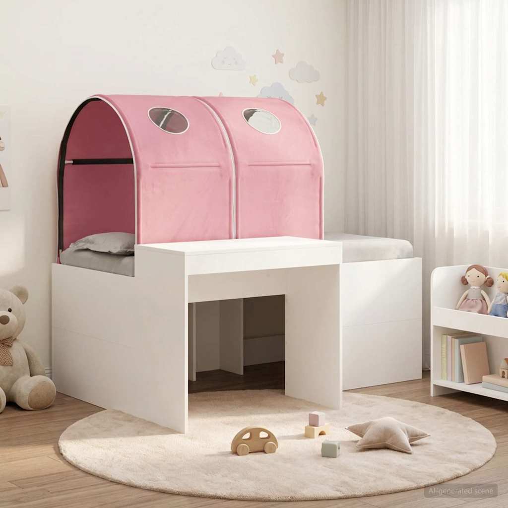 Krevet s Tunnels 4 pcs Artisian hrast i ružičasta