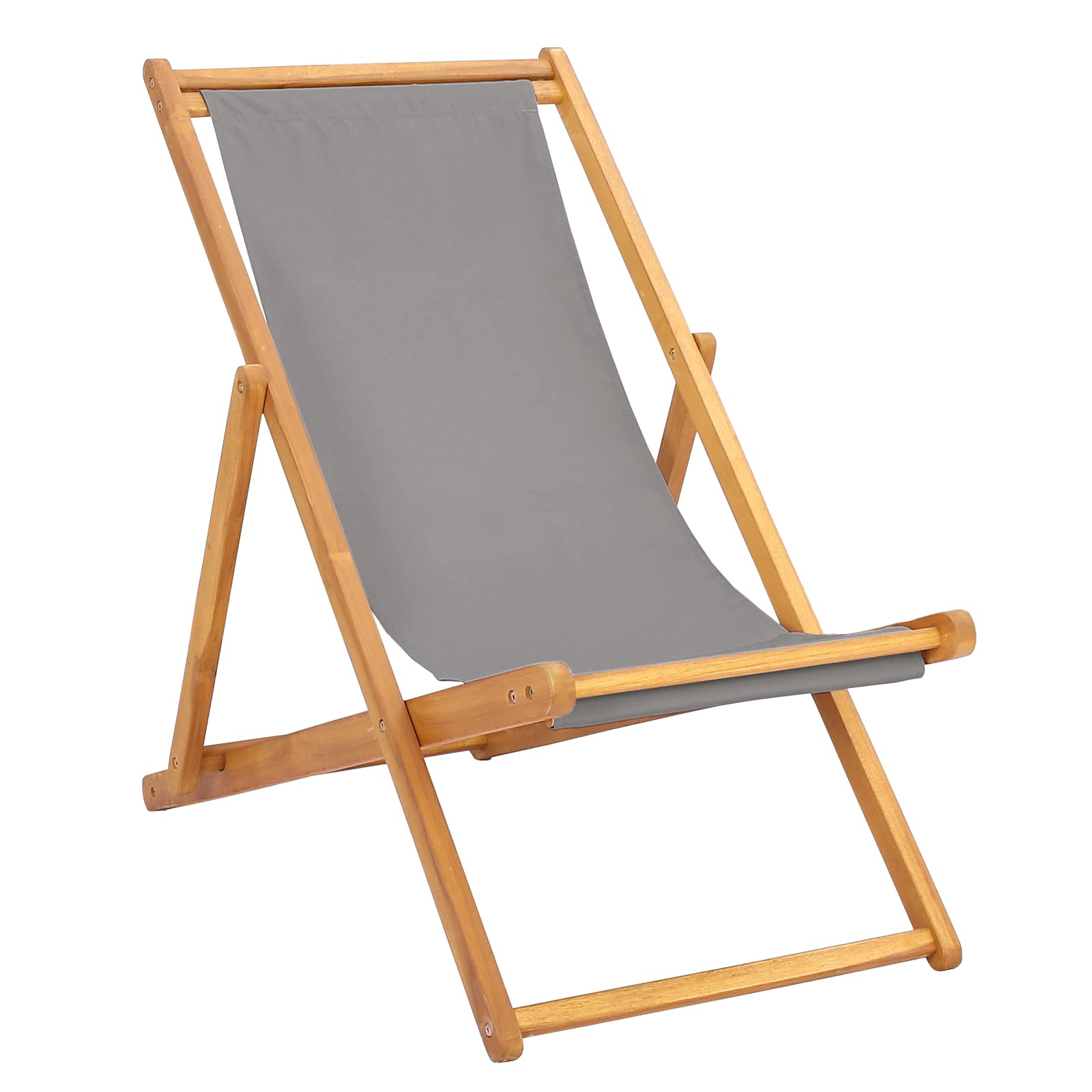 ležaljka Svjetlosiva Čvrsto teak drvo