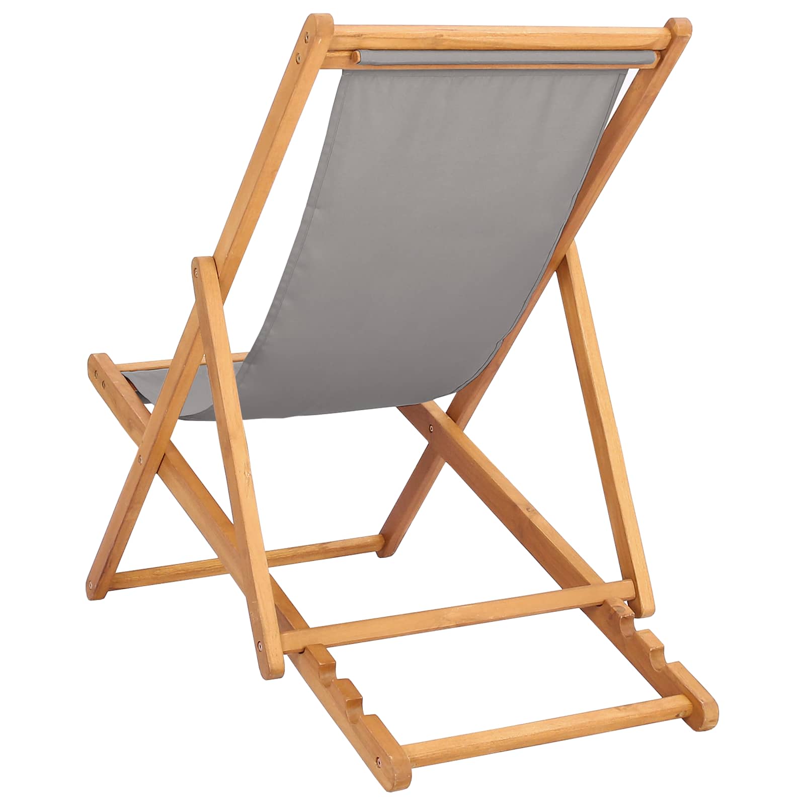 ležaljka Svjetlosiva Čvrsto teak drvo