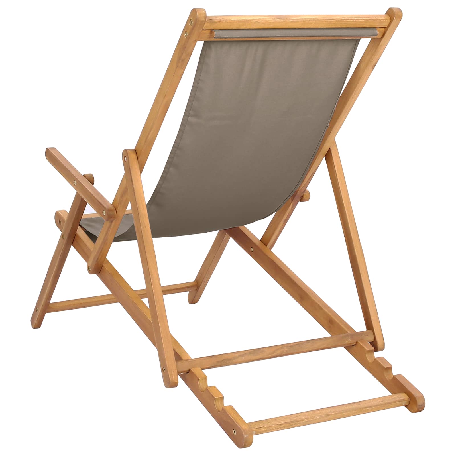 ležaljka Sivosmeđa Čvrsto teak drvo