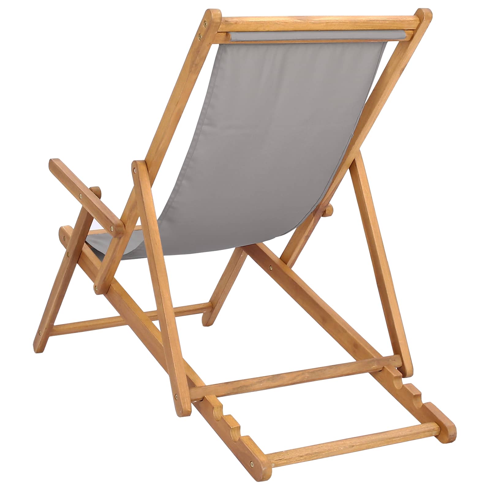 ležaljka Svjetlosiva Čvrsto teak drvo