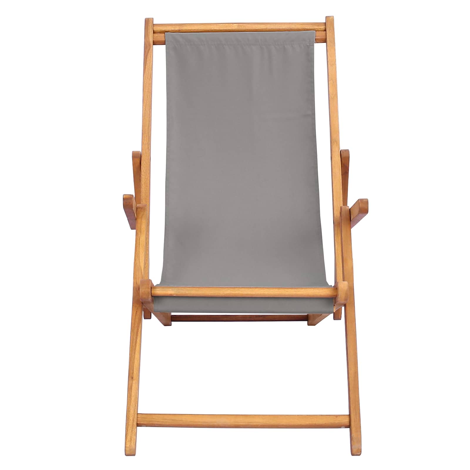 ležaljka Svjetlosiva Čvrsto teak drvo