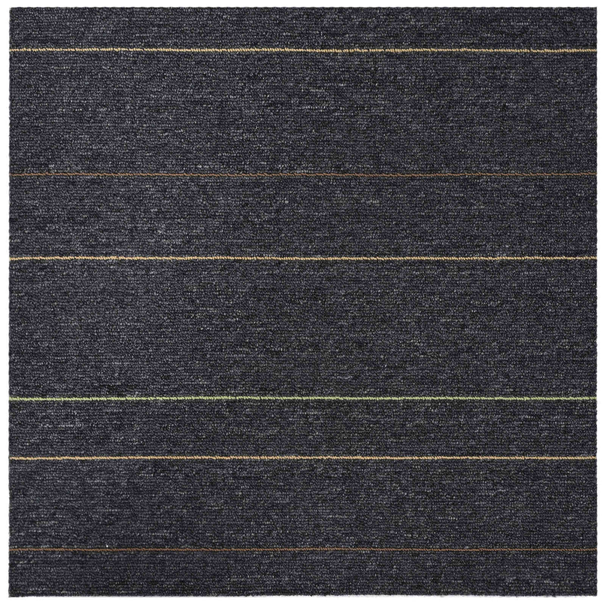 Tepih pločica Tamnosiva s prugama 50 x 50 cm 4 pcs PP i bitumen