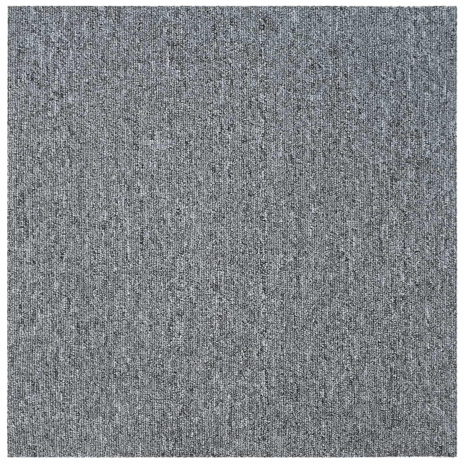 Tepih pločica Svjetlosiva 50 x 50 cm 4 pcs PP i bitumen