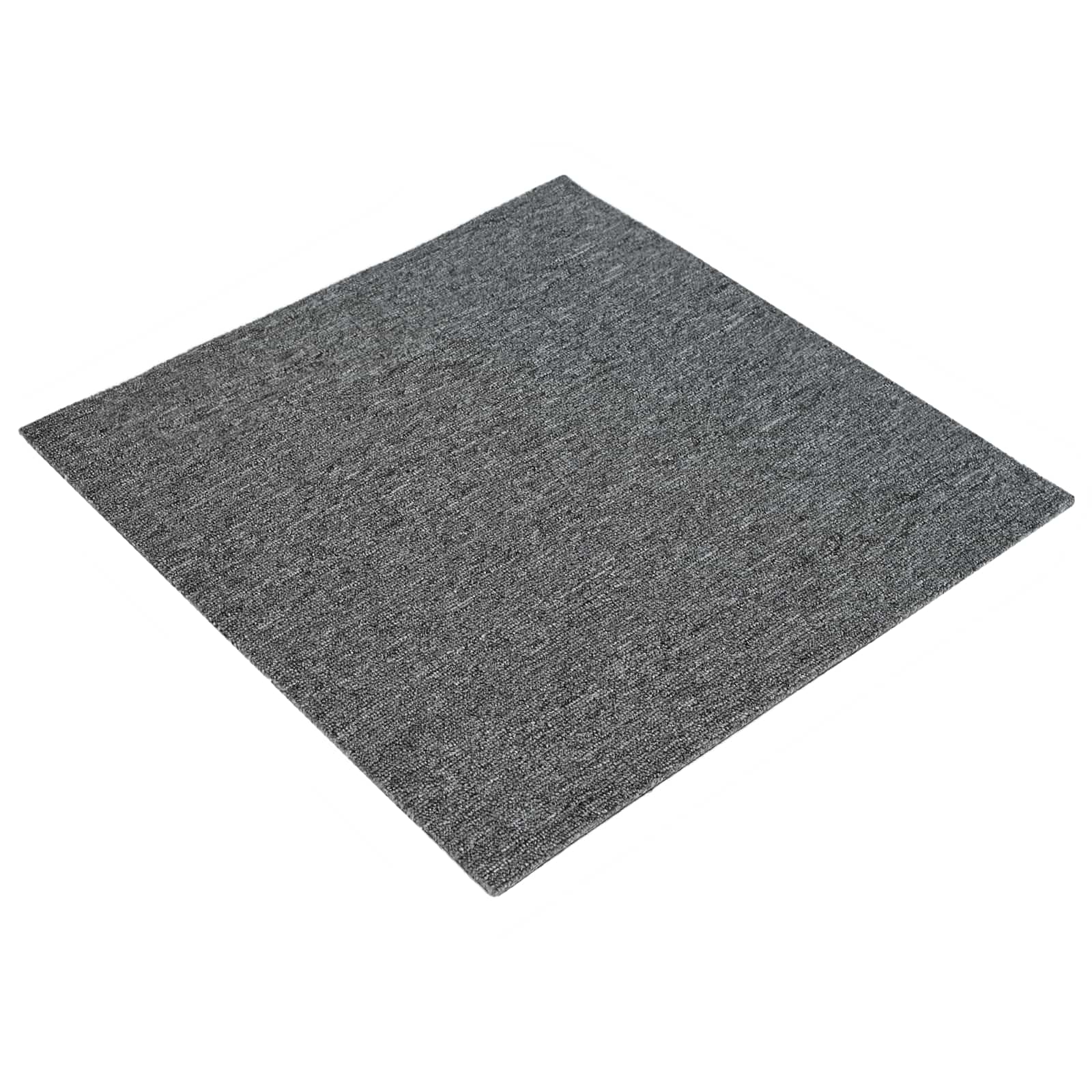 Tepih pločica Srednja Siva 50 x 50 cm 4 pcs PP i bitumen