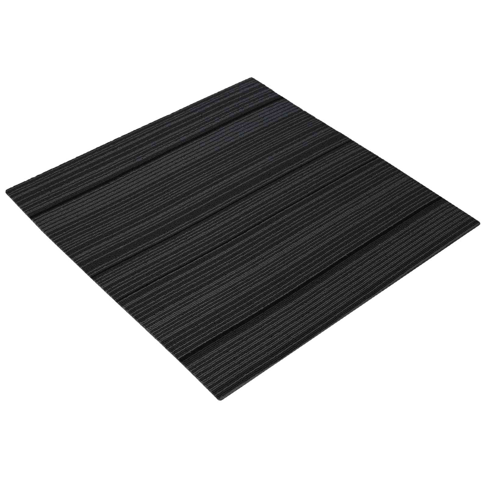 Tepih pločica Prugasta svjetlosiva 50 x 50 cm 36 pcs