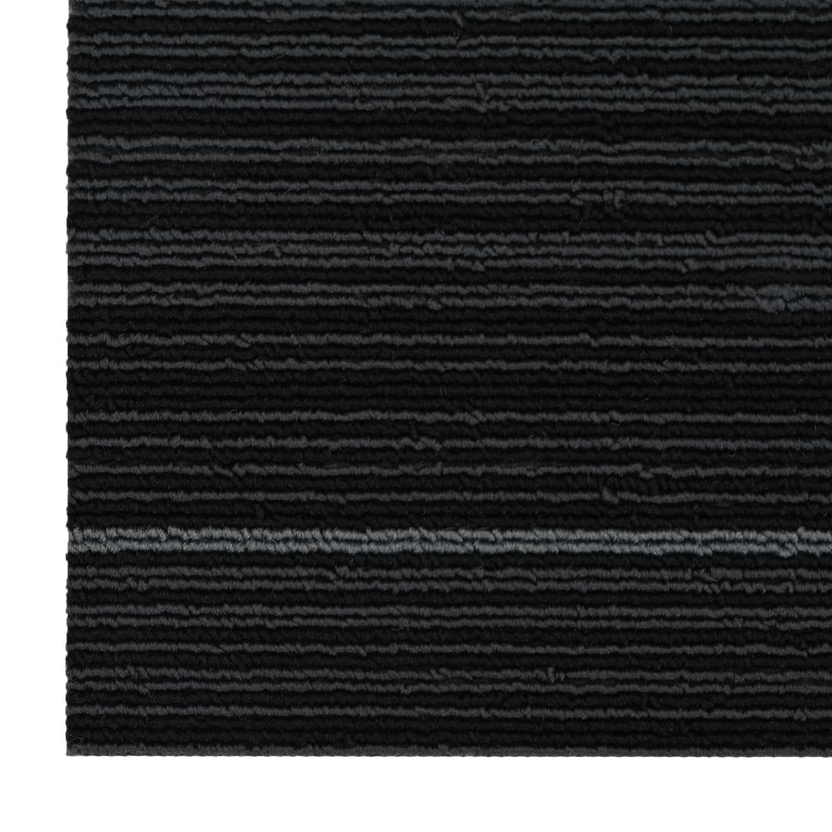 Tepih pločica Prugasta Tamnosiva 50 x 50 cm 20 pcs PP i bitumen