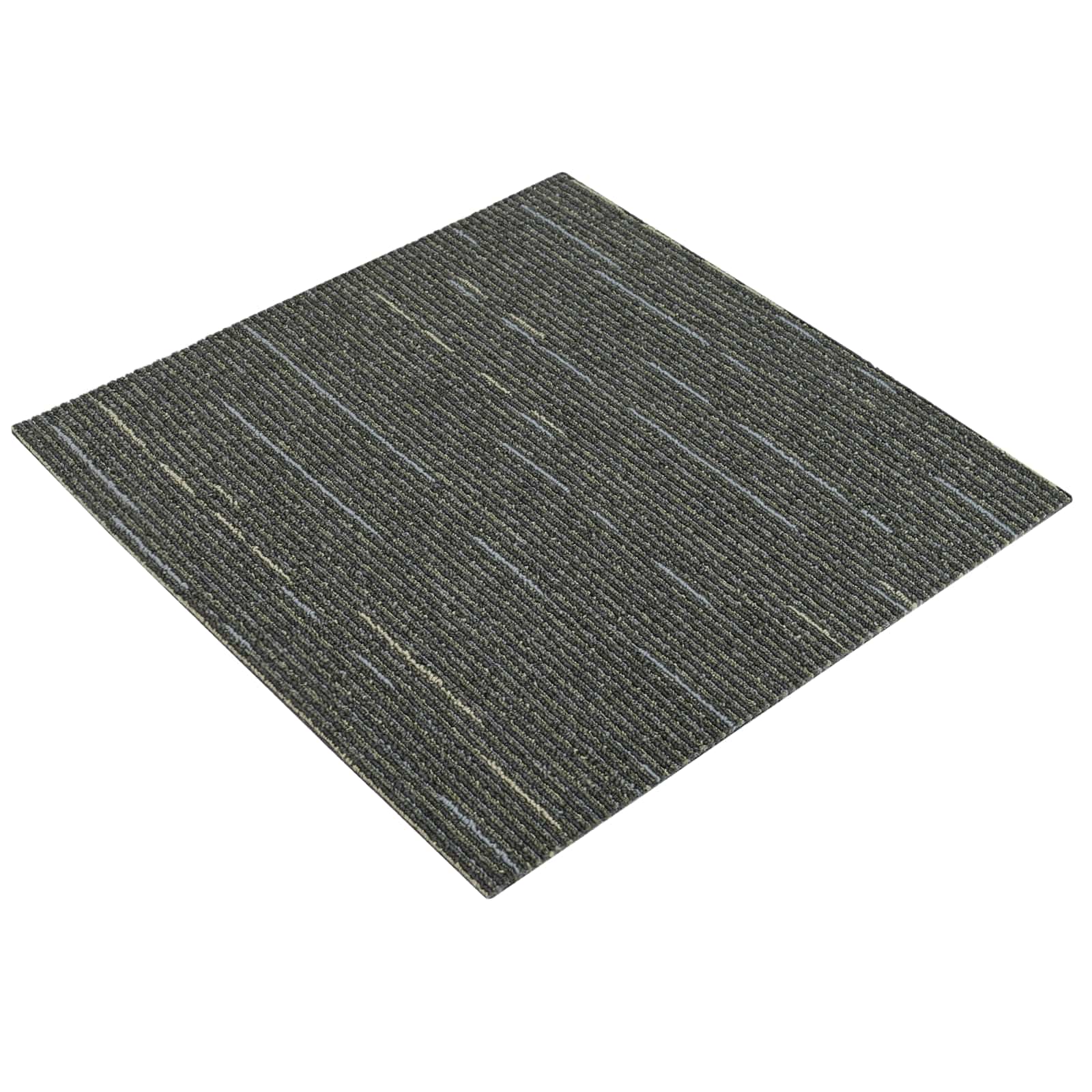 Tepih pločica Prugasta svijetlo zelena 50 x 50 cm 36 pcs