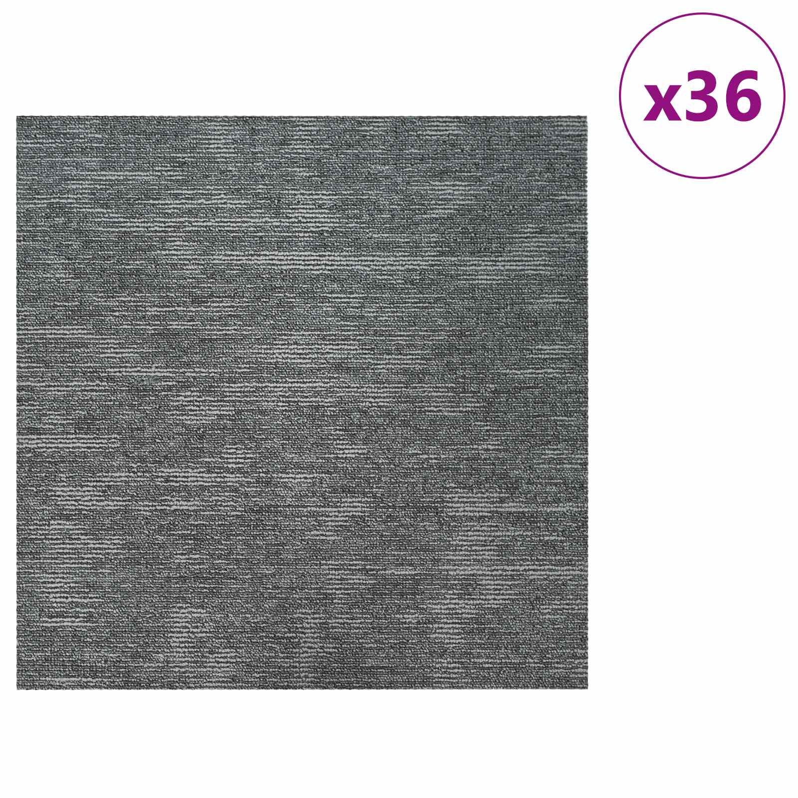 Tepih pločica Rock siva 50 x 50 cm 36 pcs PP i bitumen