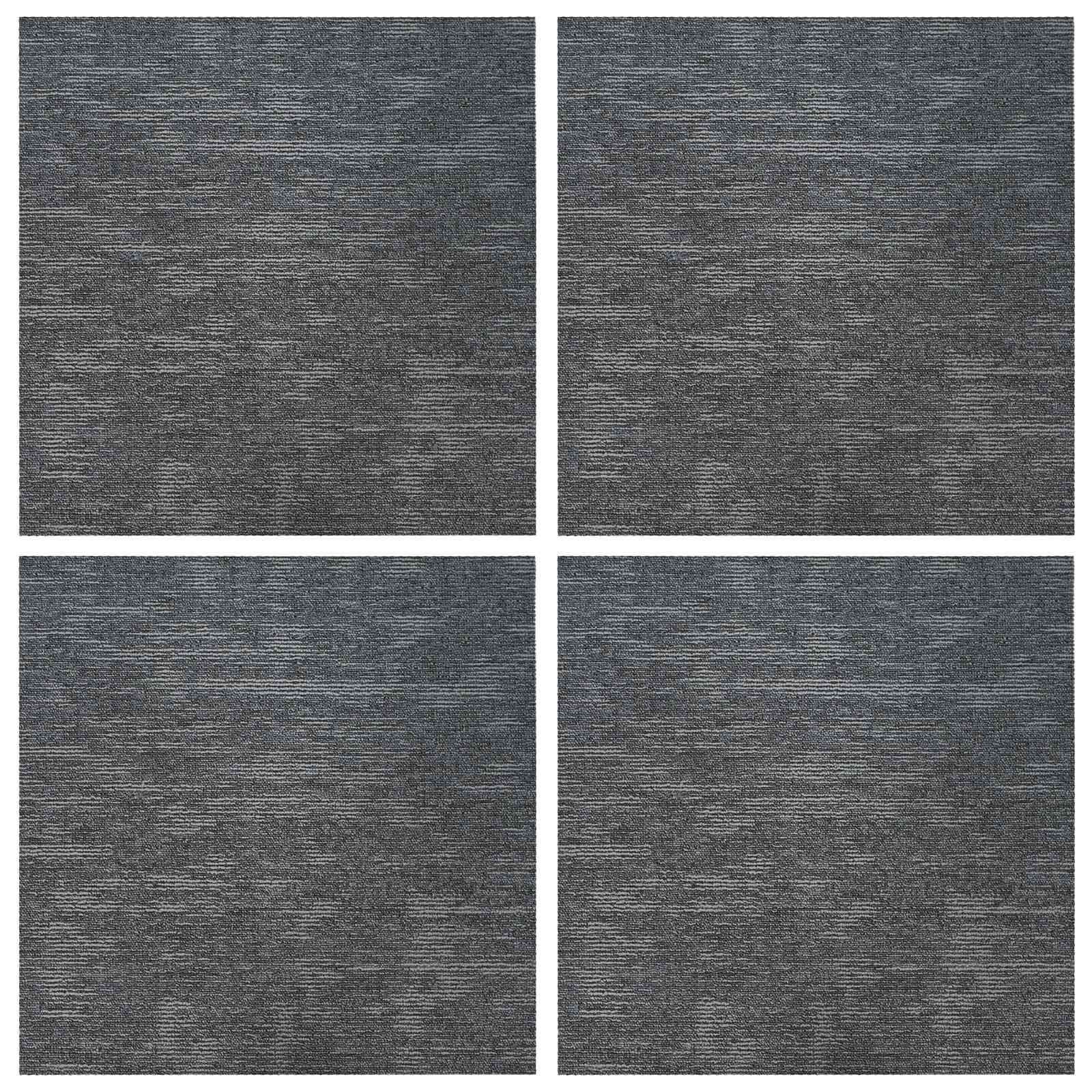 Tepih pločica Sivo Nebo 50 x 50 cm 4 pcs PP i bitumen