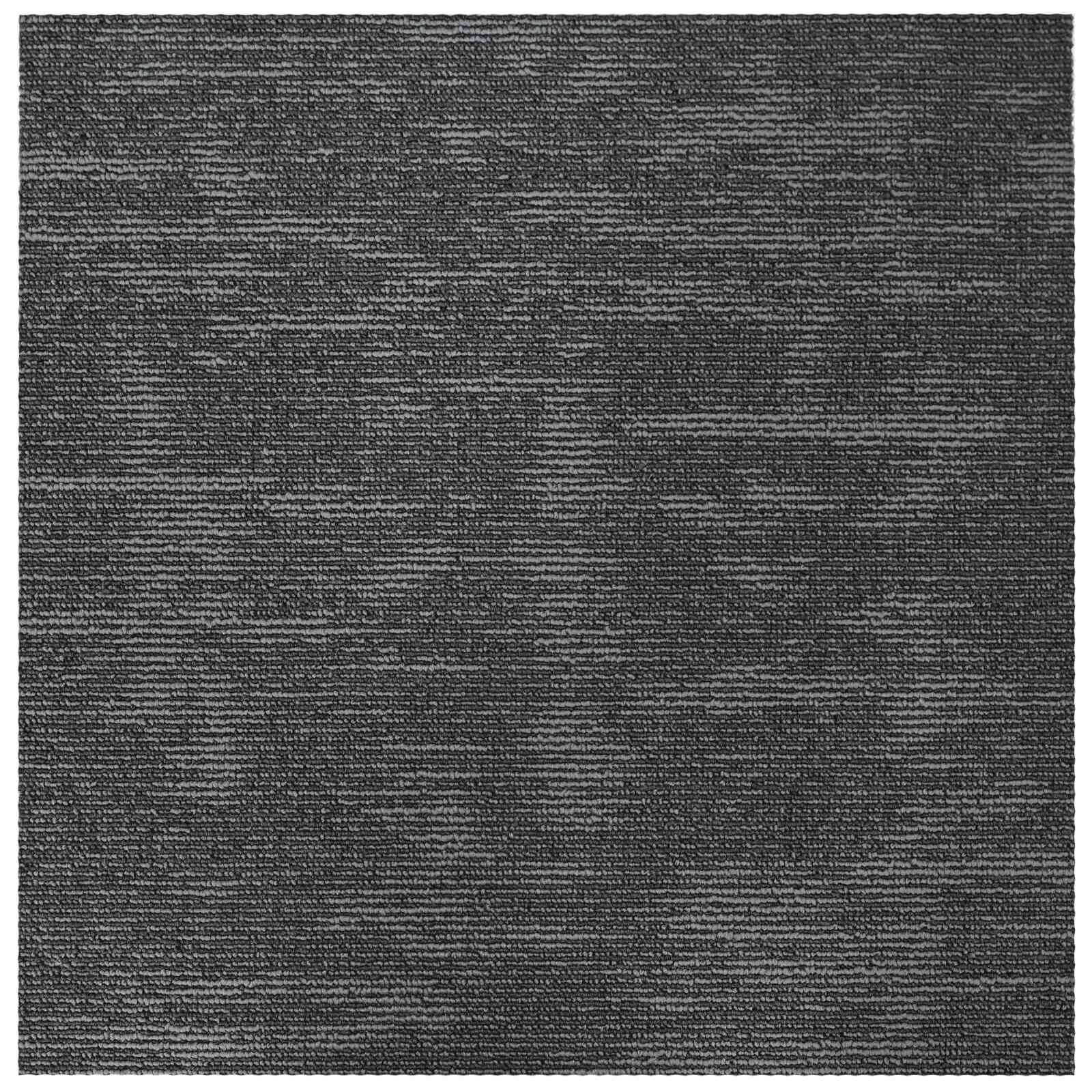 Tepih pločica Sivi ugljen 50 x 50 cm 20 pcs PP i bitumen