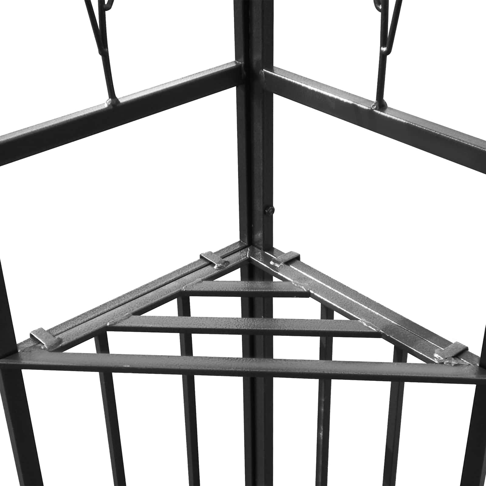 Gazebo 3,97 x 2,96 x 2,68 m Vinska crvena Poliester i čelik