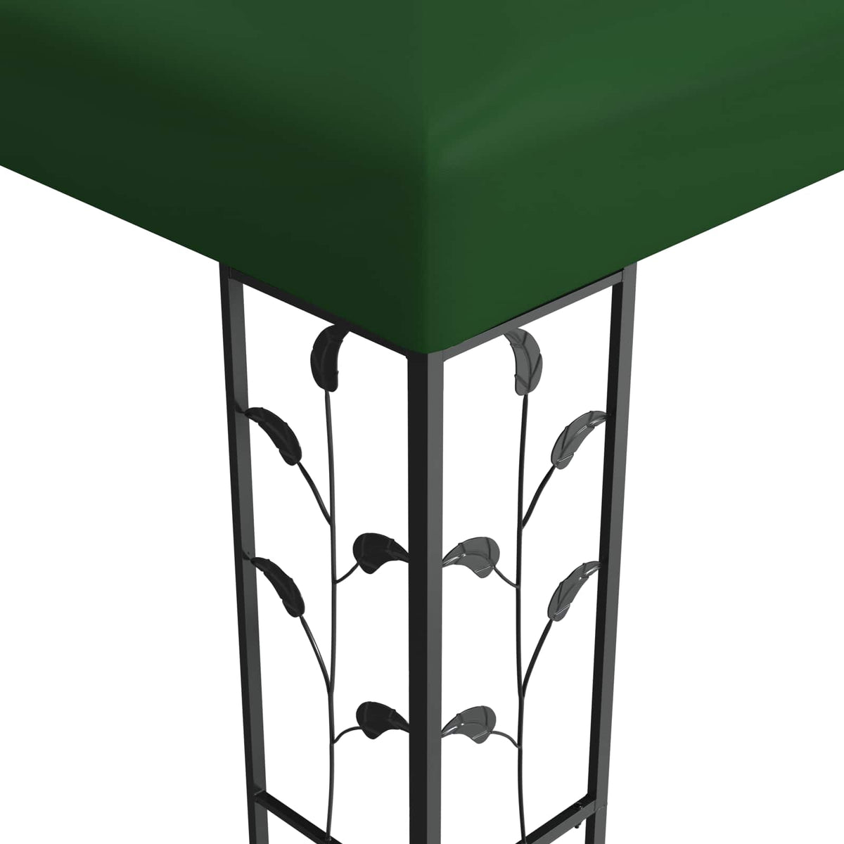 Gazebo 3,97 x 2,96 x 2,68 m Zelena Poliester i čelik