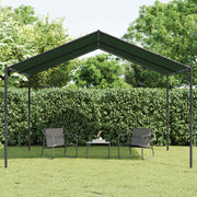 Gazebo 4 x 4 x 2,6 m Sivosmeđa Poliester i čelik