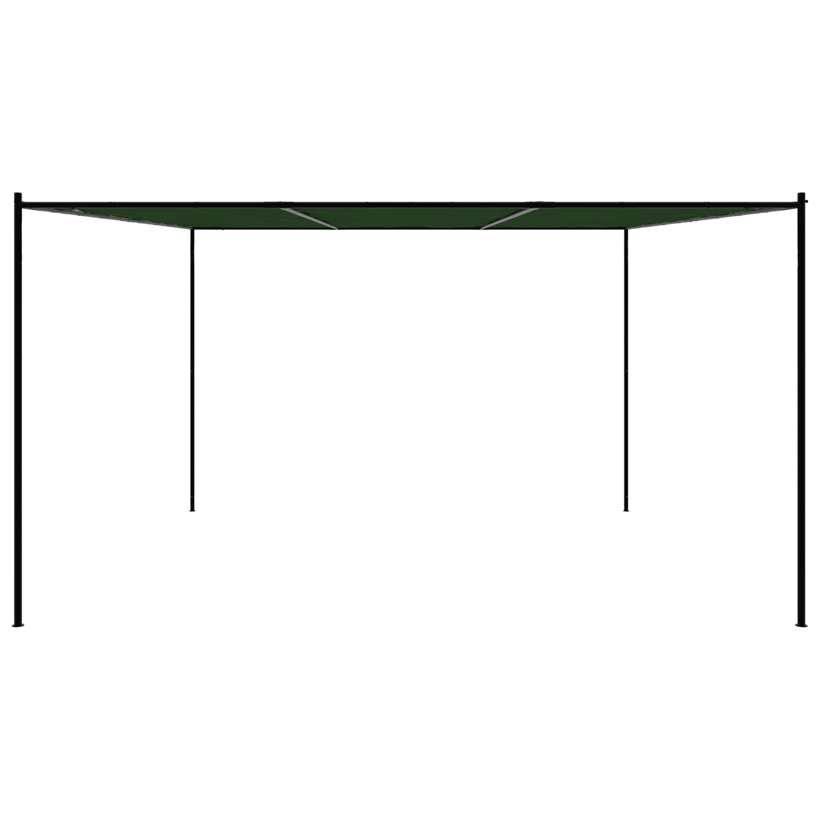 Gazebo 4 x 3,98 x 2,67 m Zelena Poliester i čelik