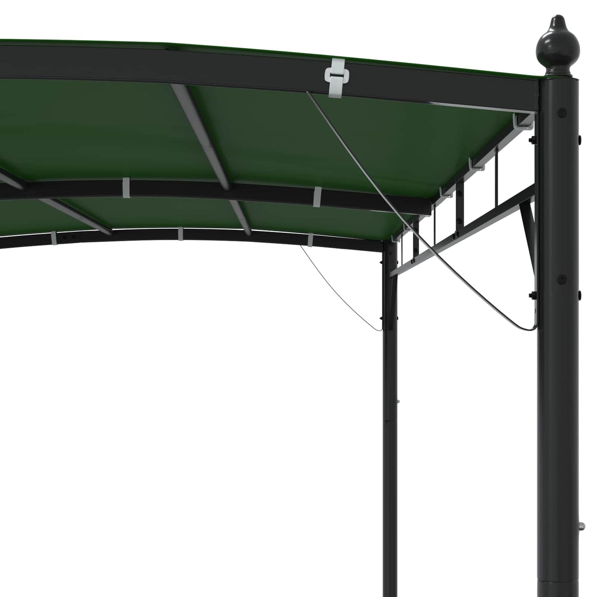Gazebo 3 x 3 x 2,55 m Zelena Tkanina i Aluminij 180